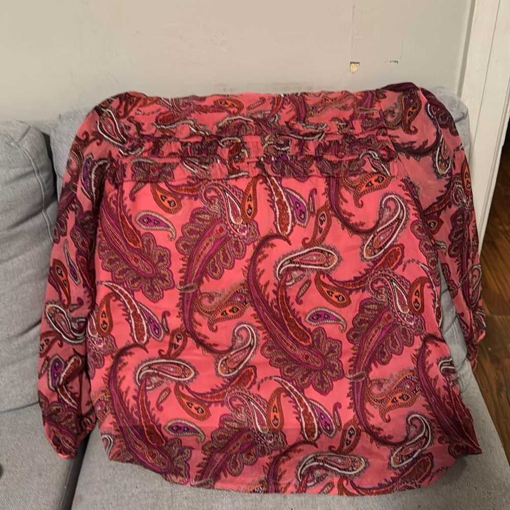 A size 12 paisley top from jcrew in a size 12